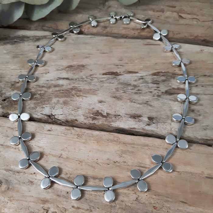 Mistletoe Silver Link Necklace
