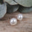 White Pearl XL Stud Earrings