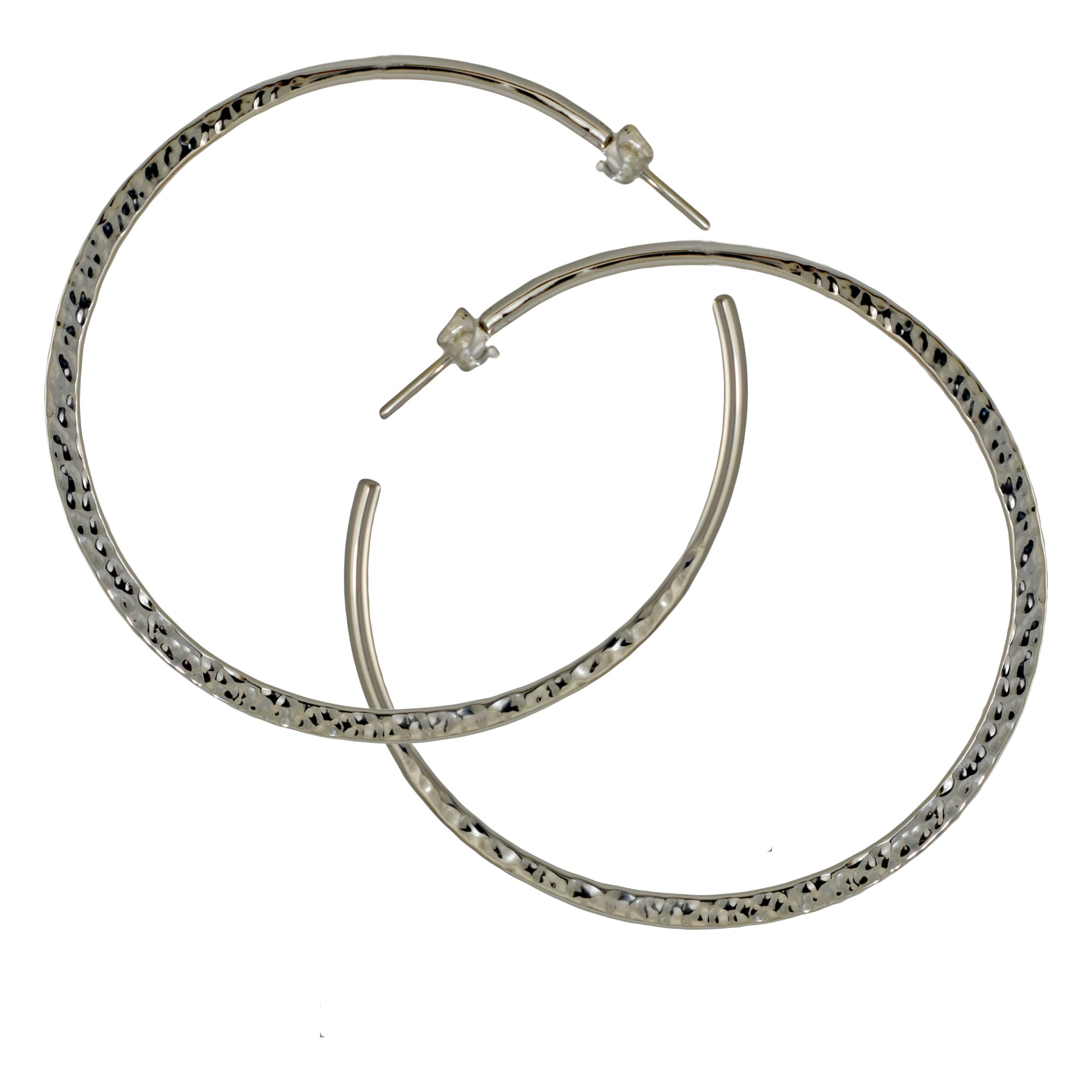 Toro 6cm Hoop Pol/Ham Earrings