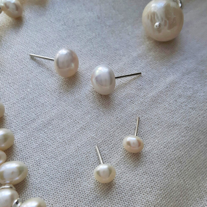 Large hotsell white earrings