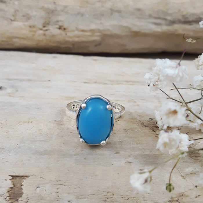 FURTHER REDUCED! Yulya Blue Chalcedony Ring