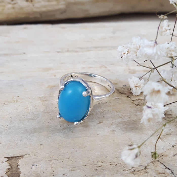 FURTHER REDUCED! Yulya Blue Chalcedony Ring